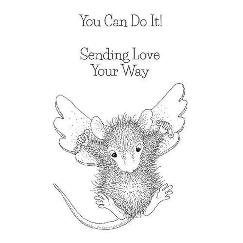 Spellbinders‎ House-Mouse Designs Flying to See You Cling Rubber Stamps RSC-012